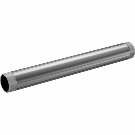 BSC PREFERRED Standard-Wall Aluminum Pipe Threaded on Both Ends 2 NPT 20 Long 5038K454